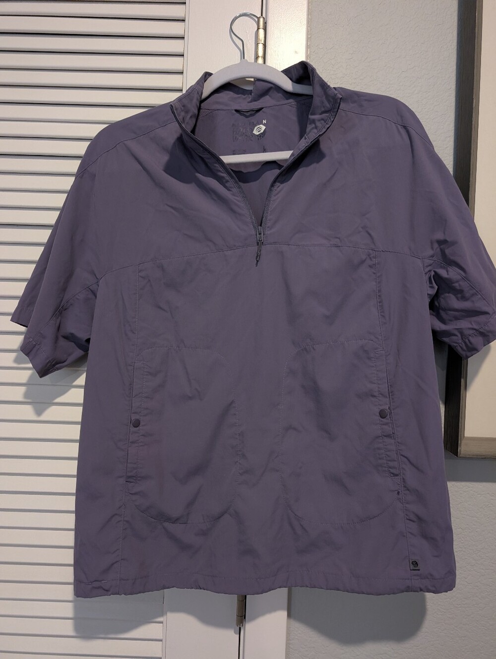 Mountain Hardwear Short-Sleeve Pullover Quick Dry Top - Lavender Purple